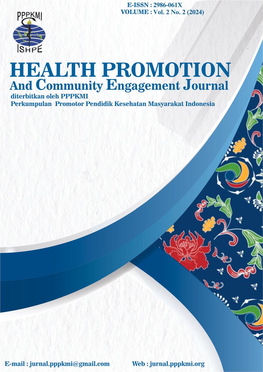 					View Vol. 2 No. 2 (2024): Health Promotion and Community Engagement Journal
				